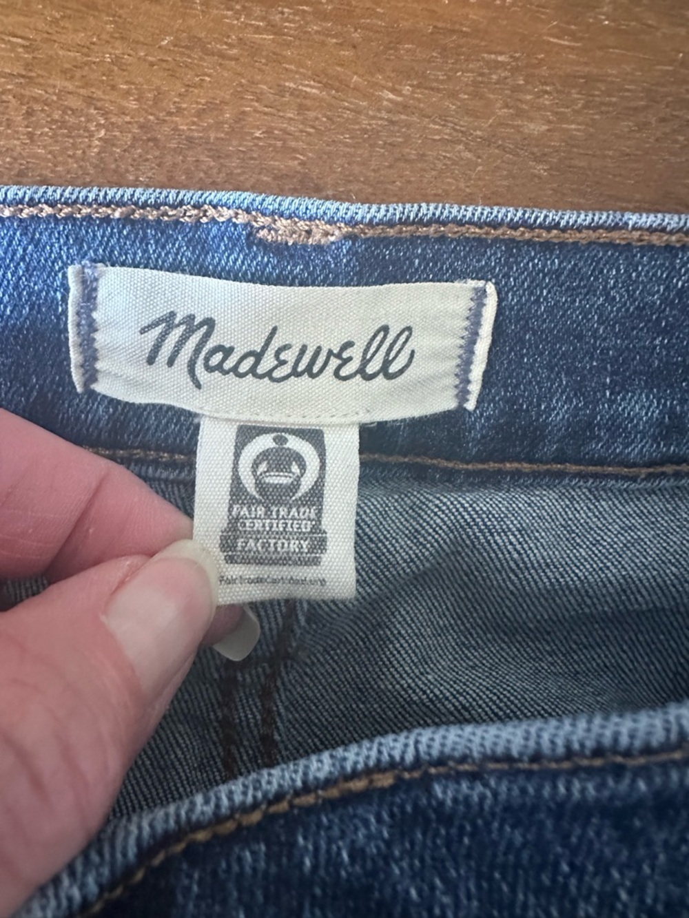 Madewell Mid-rise Kick Out Women's Boot Cut Jeans in Classic Blue Denim 31 - Picture 5 of 10